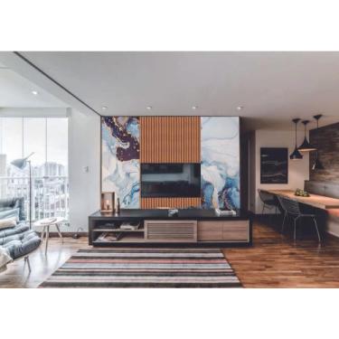 Imagem de Papel de Parede  Marmore e Ripado Tedencia  (folha med. 90x300 cm) - D