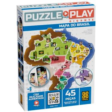 Imagem de Puzzle Play Gigante Mapa do Brasil