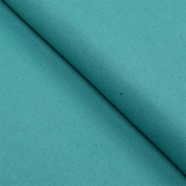 Imagem de Tecido Blend de Linho Para Patchwork - Verde Caribe (0,50x1,50) - Ibir