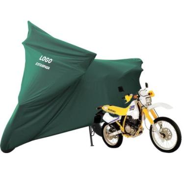 Imagem de Capa De Tecido Helanca Lycra Moto Suzuki DR 350 Sob Medida - Mz, Verde