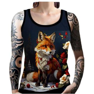 Imagem de Regata Camiseta Tshirt Natal Festa Raposa Da Neve Fofa  - Enjoy Shop, 