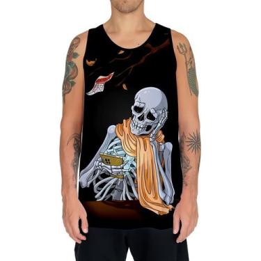 Imagem de Camiseta Regata Arte Tumblr Esqueletos Caveira Ossos Moda 3 - Enjoy Sh