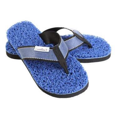 Imagem de Chinelo Sport Ortopédico Castellane Masculino, Azul, 39/40