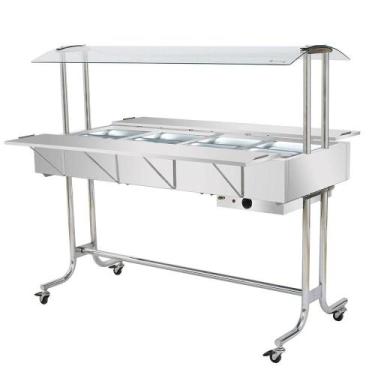 Imagem de Estufa de Aquecimento Master Com 8 Cubas 1/2 Venâncio Inox EA8M, 220V