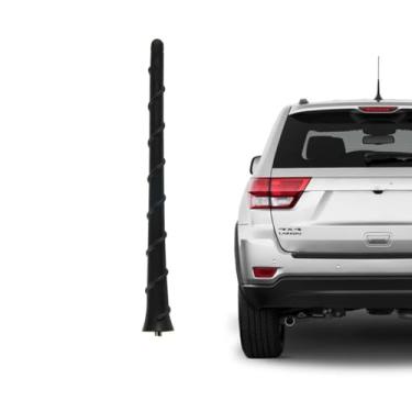 Imagem de Antena de rádio de 20 cm para Jeep Grand Cherokee 2011 2012 2013 e Dodge Durango 2011 2012 2013 | Atenna à prova de lavagem de carro | Mastro de antena de borracha flexível | Acessórios de