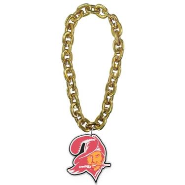 Imagem de aminco Tampa Bay Buccaneers Logotipo Throwback NFL Fan Chain, dourado, Plástico, Sem Pedra Preciosa