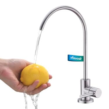Imagem de VFAUOSIT Torneira de filtro de água, torneira de água potável para pia de cozinha se encaixa na maioria dos sistemas de osmose reversa ou filtragem de água, torneira RO sem lacuna de aço inoxidável
