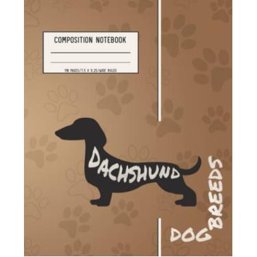 Imagem de Composition Notebook: Dachshund (Dog Breeds Series), Wide Ruled Lined Paper Journal, 7.5 X 9.25 in 110 Pages, for School, Students or Teachers