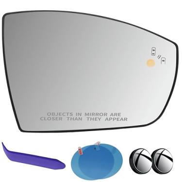 Imagem de EAP Vidro retrovisor lateral do passageiro compatível com Ford C-Max 2013-2018, Escape 2013-2016, Focus 2012-2018, EcoSport 2018-2022, aquecido com ponto cego CJ5Z17K707C F1EZ17K707A GN1Z17K707C