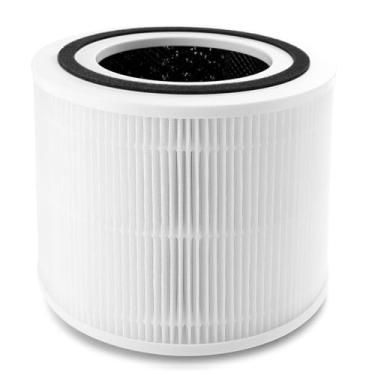 Imagem de Filtro de substituição Core 300 para purificador de ar LEVOIT Core 300-P e Core 300S-P, filtro HEPA verdadeiro H13 3 em 1, carbono ativado por eficiência, número de peça Core 300-RF, branco, 1 pacote