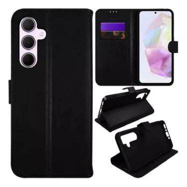 Imagem de Capa Capinha Carteira Preta Para Samsung Galaxy A35 - R&M ACESSORIO