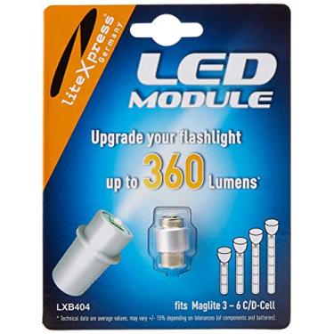 Imagem de LiteXpress Módulo de atualização de LED LXB404, 360 lúmens para tochas Maglite de 3 a 6 células C/D