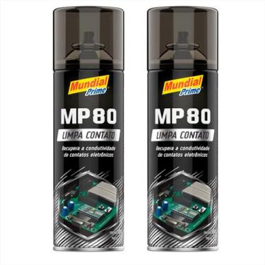 Imagem de Mp 80 Contato Limpa Lubrifica Spray 300ml - Kit 2 Unidades - MundialPr