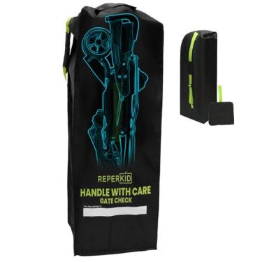 Imagem de Bolsa de Viagem para Carrinho de Bebê Reperkid Essential - Preta/Verde