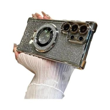 Imagem de Capas MagSafe com Glitter para Samsung Galaxy A24, A55 5G, A53, A54, S