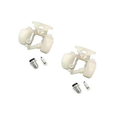 Imagem de Flutuador de carburador para Bandit250-400CC GSF250-400 GJ77A GK75A 7AA Impulse GK79A DR250 350 GSX400S KATANA 400 Base de válvula de agulha flutuante de plástico (2 conjuntos)