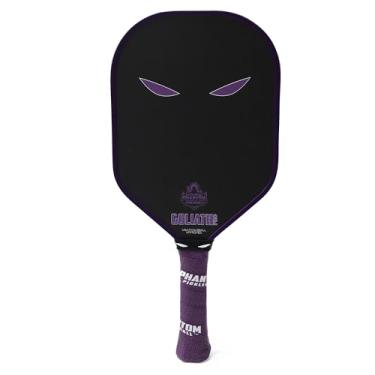 Imagem de Phantom Goliath Pro T700 Raquete de Pickleball de fibra de carbono bruto – Raquete de Pickleball Pro Thermoformed Pro de 16 mm com capa premium para pickleball – Raquete de pickleball de polipropileno