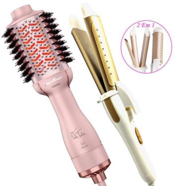 Imagem de Escova Secadora Alisadora Britânia Ions Tourmaline 4 Em 1 1300w Tube R
