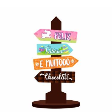 Imagem de Decoração Pascoa festa centro de mesa plaquinhas EVA 16cm - piffe