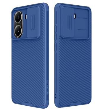 Imagem de WVOZWWO Capa para Xiaomi Poco X7 Pro 5G, capa protetora fina com protetor de câmera PC rígido e TPU capa fina antiarranhões para xiaomi Poco X7 Pro 5G (Poco X7 Pro azul)