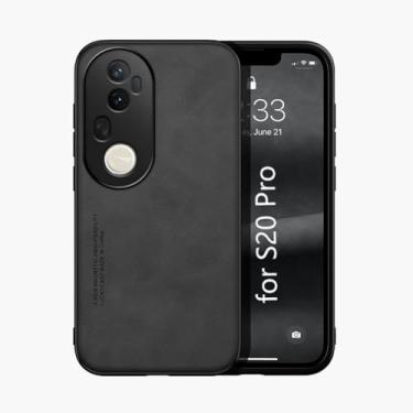 Imagem de Kepuch Silklike Capa para Vivo S20 Pro - Case Placa de Metal Embutida - Preto