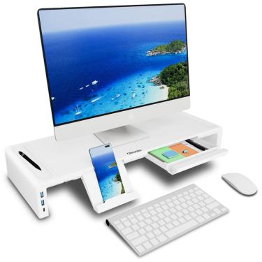 Imagem de Hub USB Monitor Stand Riser OIMaster 3.0 com porta de dados tipo C