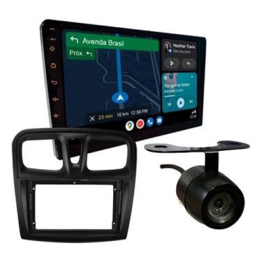 Imagem de Kit central multimidia roadstar 9 pol RS915BR android carplay sandero logan 2015 A 2018