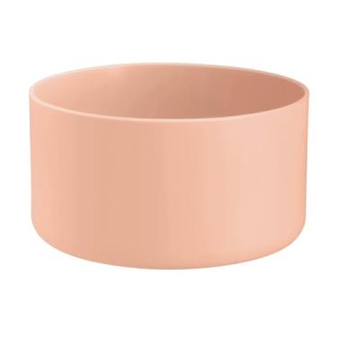 Imagem de Vmini Bota protetora de silicone, compatível com Hydro Flask e mais garrafas de água, capa de manga inferior antiderrapante (340-680 g, salmão escuro)
