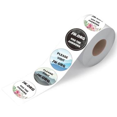 Imagem de Magictodoor Rolo de adesivos JW | Desenhos inspiradores baseados na fé, coleção de versículos bíblicos encorajadores da NWT para garrafa de água, laptop, telefone