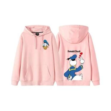 Imagem de Moletom com Capuz Anime Feminino Pato Donald e Margarida - Outono/Inve