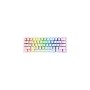 Imagem de Teclado Óptico-Mecânico Gamer Razer Huntsman Mini, Chroma, Razer Switch Purple, US, Mercury White - RZ03-03390300-R3M1