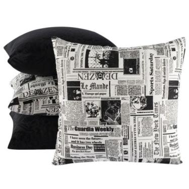 Imagem de kit 4 almofadas com enchimento Linha Jacquar 4 unidades 14018 - Vitor 