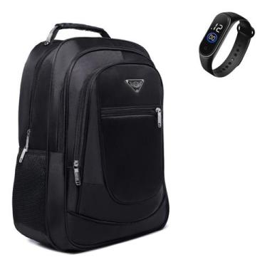 Imagem de Mochila Nylon Impermeavel Reforçada Unissex Resistente Universitaria L