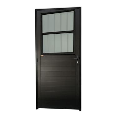 Imagem de Porta Lambril Com Grade Super 25 Vidro Boreal 210cm X 86cm Brimak Preto