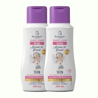 Imagem de 2 UNDs Sabonete Líquido Íntimo TEEN 200ml Bio Instinto (Extrato de Barbatimão e Aroeira)