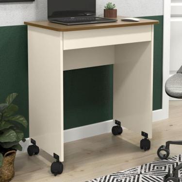 Imagem de Mesa De Com Rodízios Davis Off White Freijó