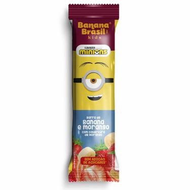 Imagem de Barra De Frutas Banana Brasil Kids Morango E Banana 22g