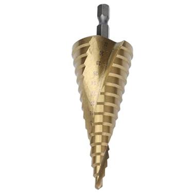 Imagem de Brocas escalonadas, revestidas com Ti de 1/6 pol. A 1 broca de etapa de 1/4 pol. Troca rápida para amantes de bricolagem para PVC para ferro