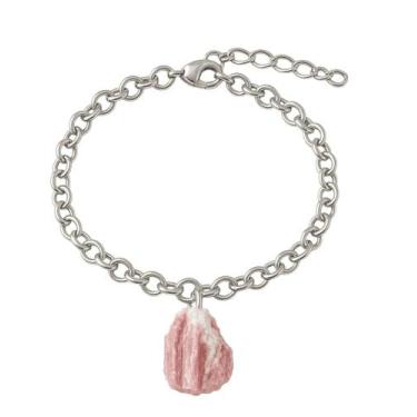 Imagem de Pulseira de Turmalina Rosa - Cristal Natural, Prata 925