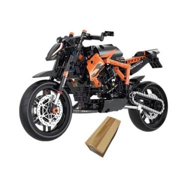 Imagem de Harley Motocicleta Blocos De Construção Tijolos Road Racer Brinquedo P