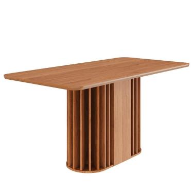 Imagem de Mesa de Jantar Retangular Julieta 160x80 com Tampo em MDF - Cimol Móveis Cinamomo