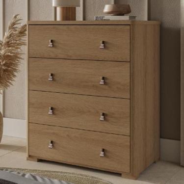 Imagem de Cômoda Enseada 04 Gavetas Móveis Rimo, Jequitibá