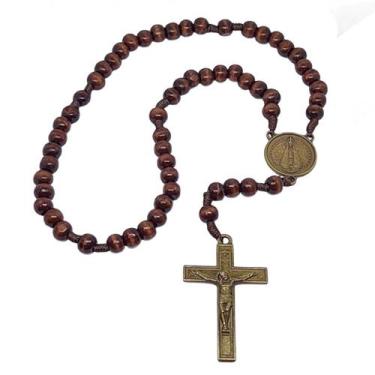 Imagem de Terço de Madeira Nossa Senhora Aparecida - F Emy