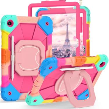 Imagem de Auizotl Capa para Galaxy Tab A9+/A9 Plus de 11 polegadas (SM-X210/X216/X218) com protetor de tela/suporte giratório 360, capa à prova de choque de grau militar para tablet Samsung A9 Plus