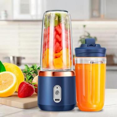 Imagem de Liquidificador Portátil Mini 400Ml Usb Ideal Para Frutas - Portatil