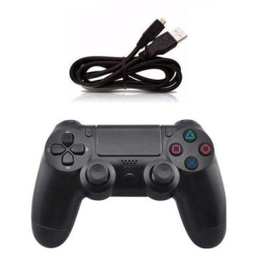 Imagem de Controle Joystick COMPATIVEL Ps4 Gamer Sem Fio Wireless Video Game - P