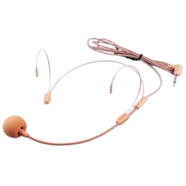 Imagem de menolana Fone de ouvido com gancho duplo, microfone, baixo, atraso profissional, confortável para gravações em estúdio, plugue ergonômico de 3,5 mm, Marrom