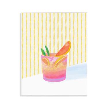 Imagem de Stupell Industries Design de arte de parede Tequila Spritz Cocktail por Dina Riddle, 14 x 11