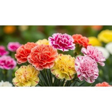 Imagem de 60 Sementes de Cravo Colorido – Flores Vibrantes para Jardim