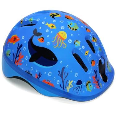 Imagem de Gudook Capacete de bicicleta infantil, capacetes de bicicleta infantil certificados para ciclismo, skate, scooter, patinação, patinação, ajustável e leve para meninos e meninas 3-5-8
